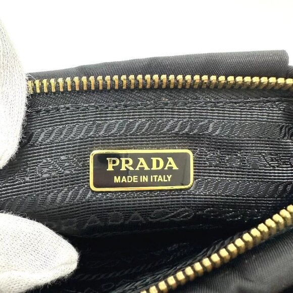 PRADA Logo ribbon with Strap Small items Multi-purpose Accessory pouch - Picture 6 of 12